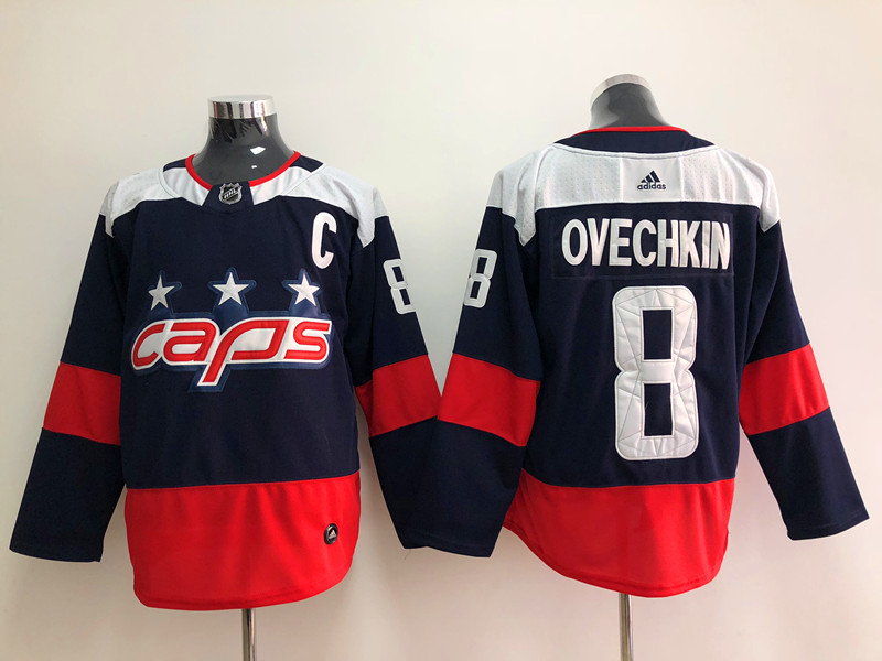 Men's Washington Capitals Alexander Ovechkin #8 Navy Home Breakaway Jersey